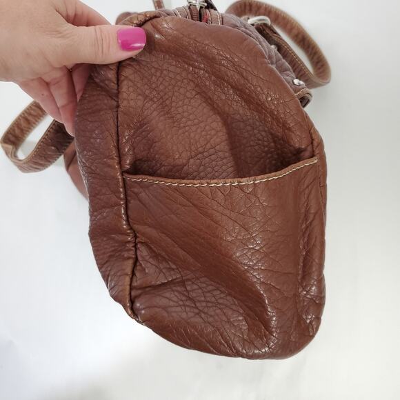 Marc Ecko | Large Studded Leather Shoulder Bag - Picture 10 of 14